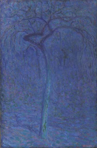 Leo Gestel Boom in maanlicht